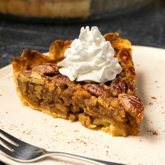 Vegan Pecan Pie - Recipe photo by lovingitvegan