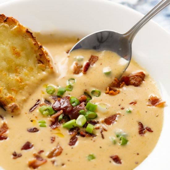 Beer Cheese Soup - Recipe photo by TheCozyCook