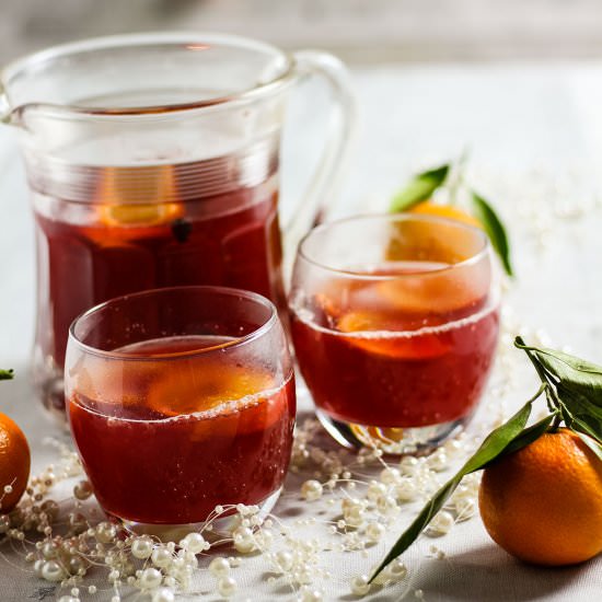 Mulled Cranberry Punch - Recipe photo by Recipe Crumbs
