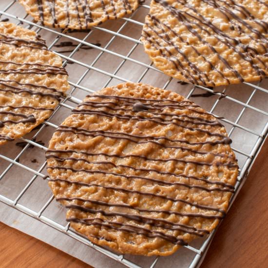 Lace Cookies - Recipe photo by For the Love of Cooking
