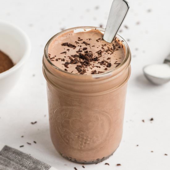 Chocolate Keto Frosty Shake - Recipe photo by littlebitrecipes