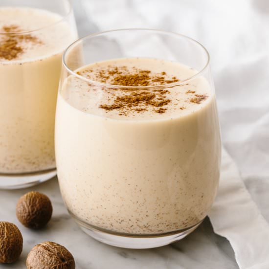 Homemade Eggnog - Recipe photo by Downshiftology