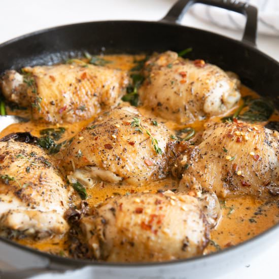 Creamy Tuscan Chicken - Recipe photo by theforkedspoon