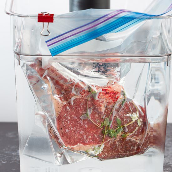 Sous Vide Ribeye w/ Herb Butter - Recipe photo by Lokness