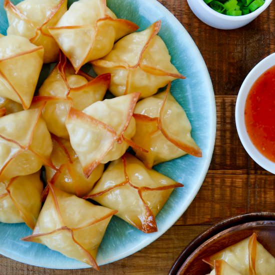 Crispy Baked Crab Rangoon - Recipe photo by justataste