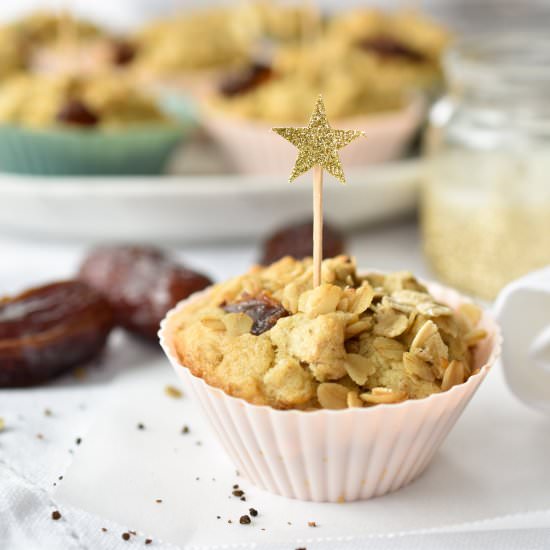Oatmeal Chai Medjool Date Muffins - Recipe photo by Woman in Real Life