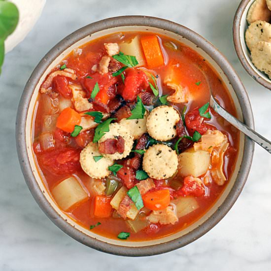 Manhattan Clam Chowder - Recipe photo by twoofakindcooks