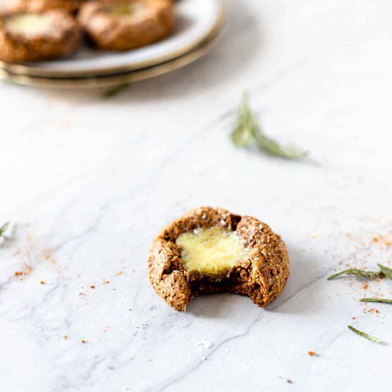 Gingerbread Thumbprint Cookies - Recipe photo by greenseggsandyams