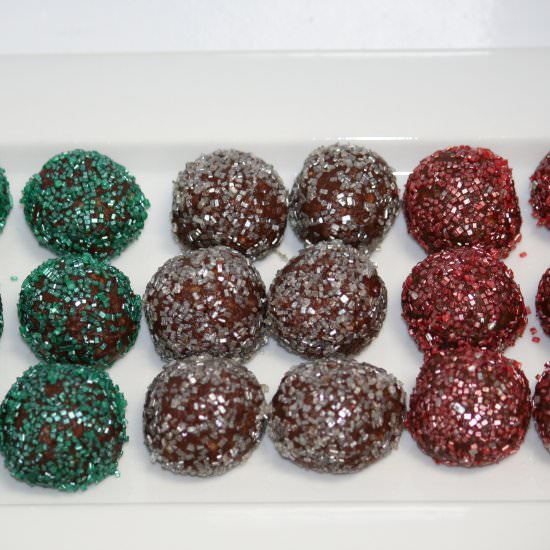 Chocolate Rum Balls- Easy No-Bake - Recipe photo by dishingsimple