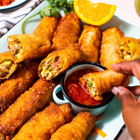 Loaded Breakfast Egg Rolls - Recipe photo by Butter Be Ready