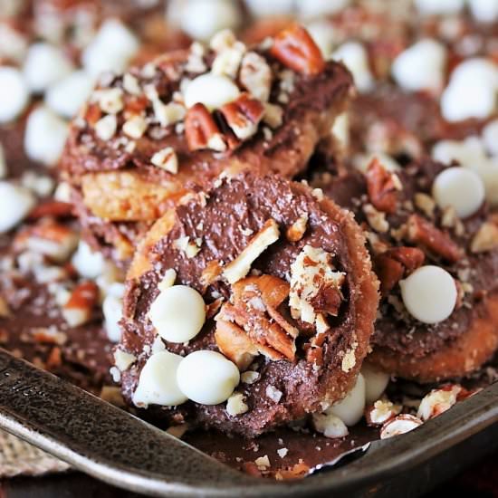 Ritz Cracker Candy - Recipe photo by thekitchenismyplayground