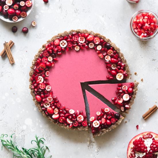 Cranberry Pomegranate Tart - Recipe photo by addictedtodates