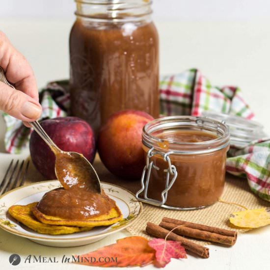 Instant Pot Apple Pluot Butter - Recipe photo by a meal in mind