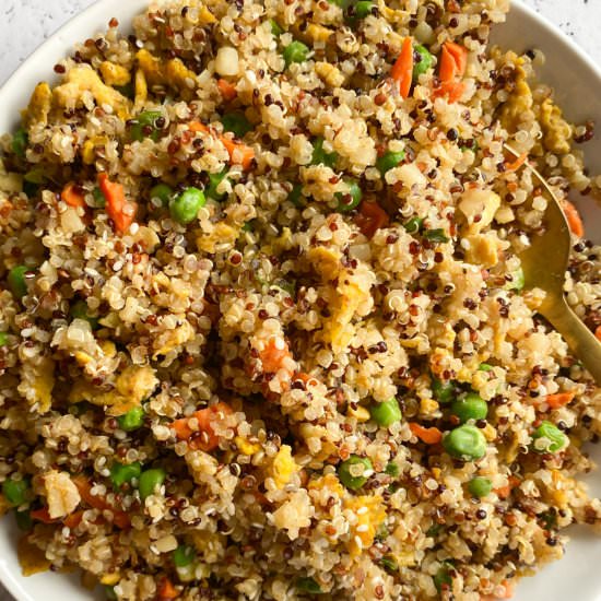 10-Minute Quinoa Veggie Fried Rice - Recipe photo by frozen_bananas_