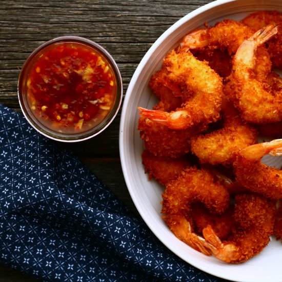 Crispy Coconut Panko Fried Shrimp - Recipe photo by dishnthekitchen