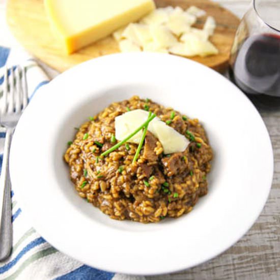 Porcini Risotto with Truffle Oil - Recipe photo by Tastefulventure