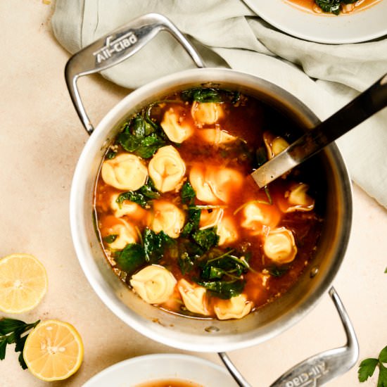 Turkey Tortellini Soup - Recipe photo by josieandnina