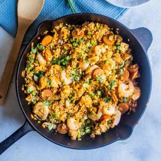 Easy Gluten Free Paella - Recipe photo by OffTheWheatenPath
