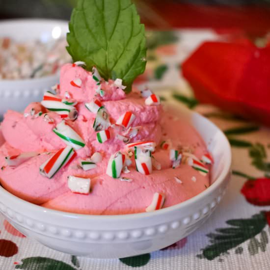 Holiday Peppermint Whipped Cream - Recipe photo by Bloody Mary Obsessed