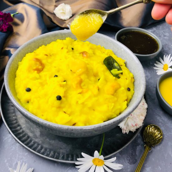 Huggi (Khara pongal) - Recipe photo by spicytamarind