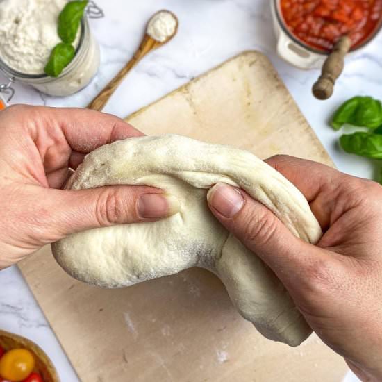 Best Vegan Pizza Dough - Recipe photo by No Sweat Vegan
