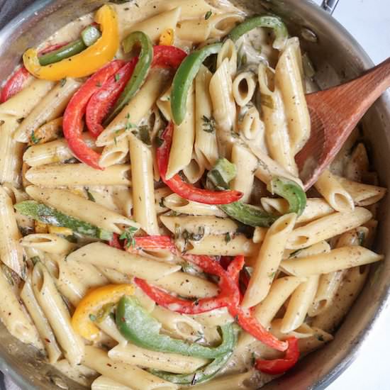 vegan rasta pasta - Recipe photo by fromthecomfortofmybowl