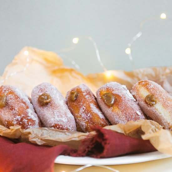 Coffee Cream Filled Brioche Donuts - Recipe photo by jojotastic