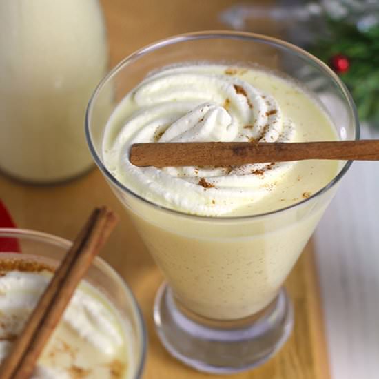 Creamy Homemade Eggnog - Recipe photo by suebeehomemaker