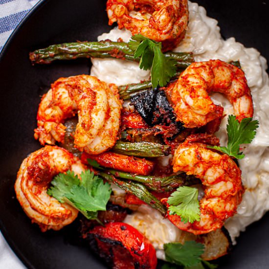 Lemongrass Risotto w/Curried Shrimp - Recipe photo by thatzestlife