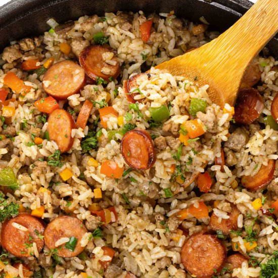 Healthy & Easy Dirty Rice Recipe - Recipe photo by healthyrecipes101