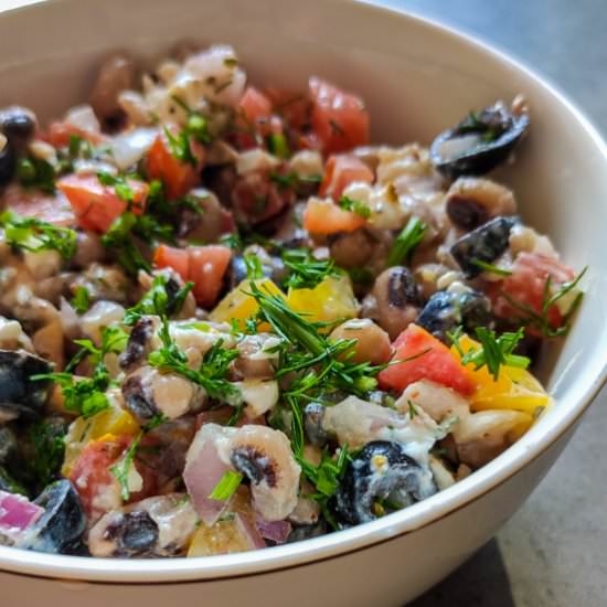 Greek black eyed pea salad - Recipe photo by greenbowl2soul