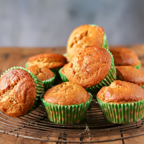 Persimmon Muffins - Recipe photo by veggie desserts