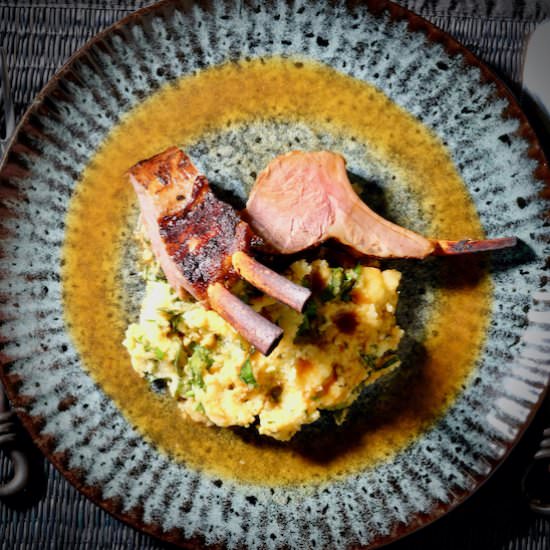 Marinated rack of lamb - Recipe photo by delectabilia