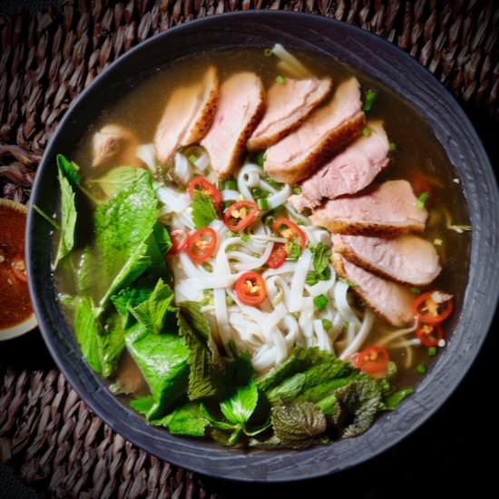 Duck Pho (Phở Vịt) - Recipe photo by delectabilia