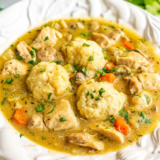 Chicken and dumplings - Recipe photo by Family Food on the Table