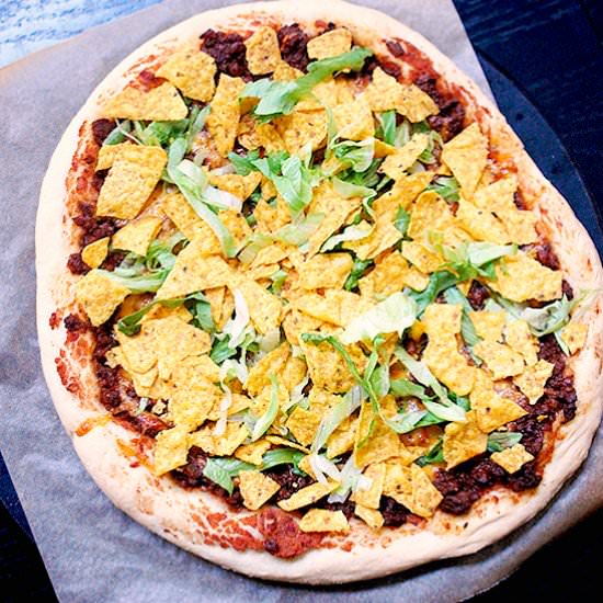 Copycat Casey's taco pizza - Recipe photo by evabakes