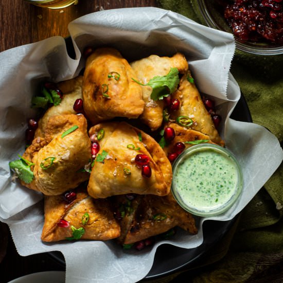 Leftover Turkey Samosas - Recipe photo by rhubarbandcod