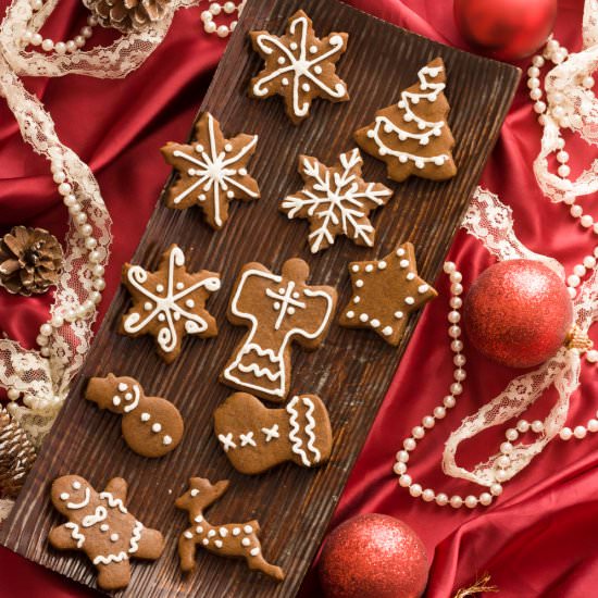Greek Style Gingerbread Cookies - Recipe photo by PastryWishes