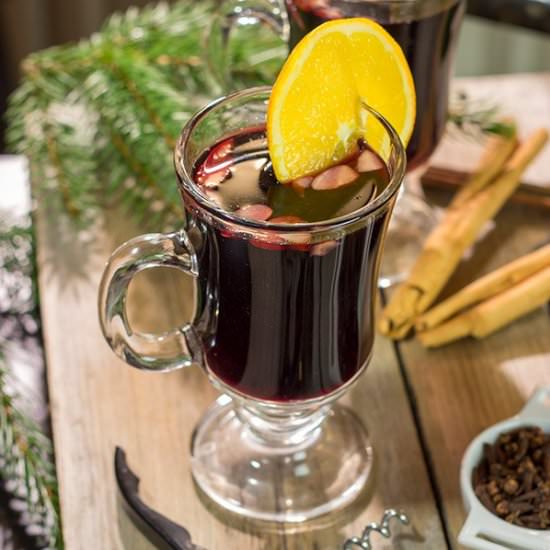 Glögg (Swedish Mulled Wine) - Recipe photo by spicedblog