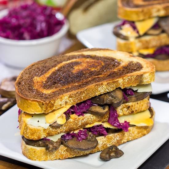 Three Decker Toadstool and Sauerkra - Recipe photo by spicedblog