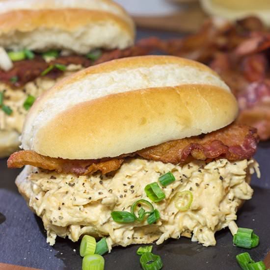 Slow Cooker Crack Chicken Sandwiche - Recipe photo by spicedblog