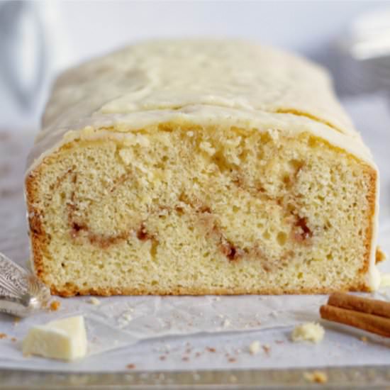 Cinnamon White Chocolate Pound Cake - Recipe photo by TwoSugarBugs