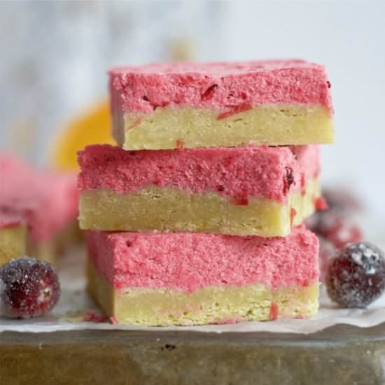 Orange Cranberry Sugar Cookie Bars - Recipe photo by TwoSugarBugs
