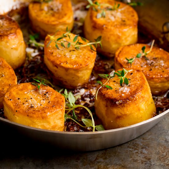 Fondant Potatoes - Recipe photo by KitchenSanctuary