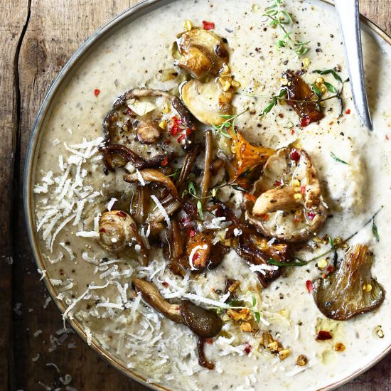 Creamy Mushroom Soup - Recipe photo by servingdumplings