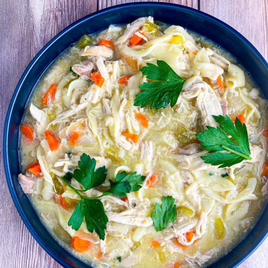 Rotisserie Chicken Noodle Soup - Recipe photo by TastefullyGrace