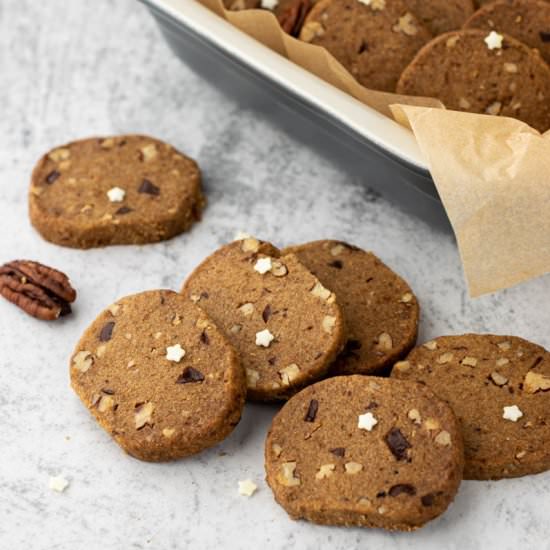 Shortbread cookies with chocolate - Recipe photo by Good Balanced Food