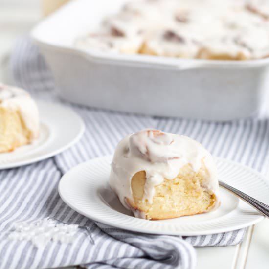 Easy Eggnog Cinnamon Rolls - Recipe photo by islandbakes