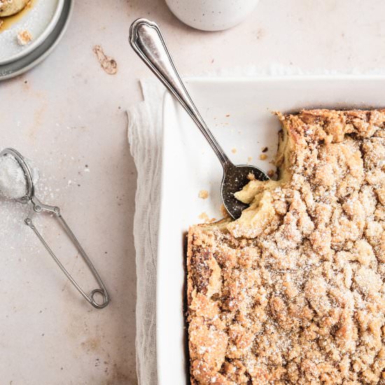 Brioche French Toast Casserole - Recipe photo by bake and bacon