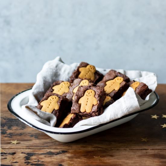 Gingerbread Brownies - Recipe photo by veggie desserts